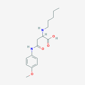 4-(4-Methoxyanilino)-4-oxo-2-(pentylamino)butanoic acid