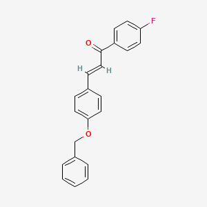 molecular formula C22H17FO2 B2984858 (2E)-3-[4-(benzyloxy)phenyl]-1-(4-fluorophenyl)prop-2-en-1-one CAS No. 1152162-39-4