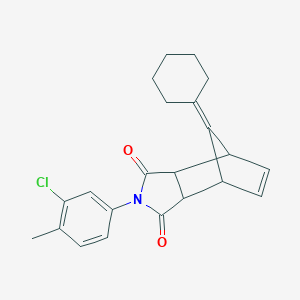 4-(3-Chloro-4-methylphenyl)-10-cyclohexylidene-4-azatricyclo[5.2.1.0~2,6~]dec-8-ene-3,5-dione