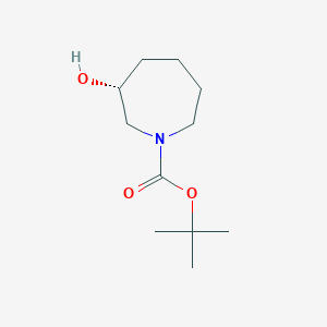 molecular formula C11H21NO3 B2984878 (R)-叔丁基 3-羟基氮杂环戊烷-1-羧酸酯 CAS No. 1493733-00-8
