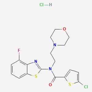 5-chloro-N-(4-fluorobenzo[d]thiazol-2-yl)-N-(2-morpholinoethyl)thiophene-2-carboxamide hydrochloride