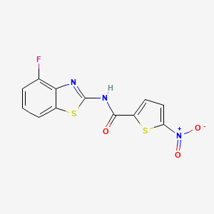 N-(4-fluoro-1,3-benzothiazol-2-yl)-5-nitrothiophene-2-carboxamide