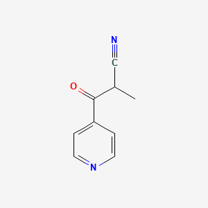 molecular formula C9H8N2O B2984894 2-Methyl-3-oxo-3-(pyridin-4-YL)propanenitrile CAS No. 1094267-19-2
