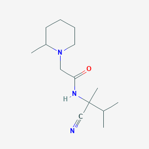 N-(1-cyano-1,2-dimethylpropyl)-2-(2-methylpiperidin-1-yl)acetamide