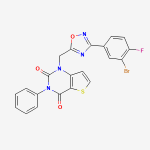 molecular formula C21H12BrFN4O3S B2984914 7-(4-ethoxyphenyl)-2-(4-methylphenyl)imidazo[1,2-a]pyrazin-8(7H)-one CAS No. 1226458-07-6