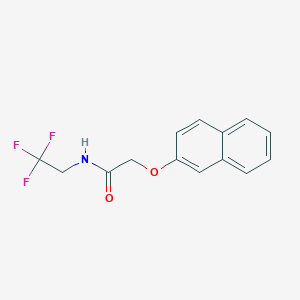 molecular formula C14H12F3NO2 B2984925 2-naphthalen-2-yloxy-N-(2,2,2-trifluoroethyl)acetamide CAS No. 1004481-85-9