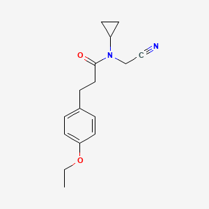 molecular formula C16H20N2O2 B2984926 N-(cyanomethyl)-N-cyclopropyl-3-(4-ethoxyphenyl)propanamide CAS No. 1252382-72-1