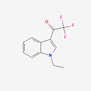 molecular formula C12H10F3NO B2984927 1-(1-乙基-1H-吲哚-3-基)-2,2,2-三氟-1-乙酮 CAS No. 866145-22-4