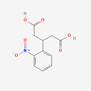 molecular formula C11H11NO6 B2984931 3-(2-Nitrophenyl)pentanedioic acid CAS No. 423745-03-3