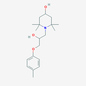 1-[2-Hydroxy-3-(4-methylphenoxy)propyl]-2,2,6,6-tetramethylpiperidin-4-ol