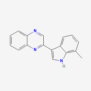 molecular formula C17H13N3 B2984981 2-(7-Methyl-1H-indol-3-yl)quinoxaline CAS No. 1817720-62-9