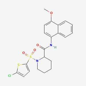 1-((5-chlorothiophen-2-yl)sulfonyl)-N-(4-methoxynaphthalen-1-yl)piperidine-2-carboxamide