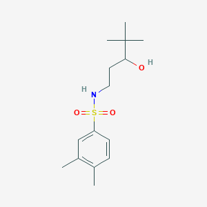 molecular formula C15H25NO3S B2984993 N-(3-hydroxy-4,4-dimethylpentyl)-3,4-dimethylbenzenesulfonamide CAS No. 1396801-48-1