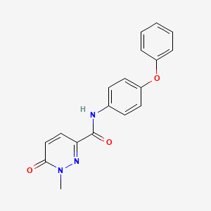 1-methyl-6-oxo-N-(4-phenoxyphenyl)-1,6-dihydropyridazine-3-carboxamide