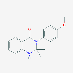 molecular formula C17H18N2O2 B298504 3-(4-methoxyphenyl)-2,2-dimethyl-2,3-dihydroquinazolin-4(1H)-one 
