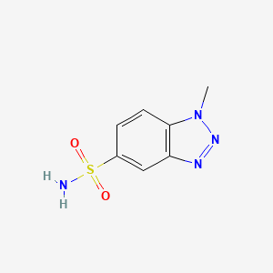 molecular formula C7H8N4O2S B2985056 1-甲基-1H-1,2,3-苯并三唑-5-磺酰胺 CAS No. 1955557-78-4