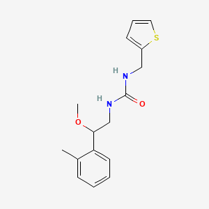 molecular formula C16H20N2O2S B2985066 1-(2-Methoxy-2-(o-tolyl)ethyl)-3-(thiophen-2-ylmethyl)urea CAS No. 1797027-86-1