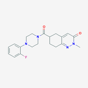 6-(4-(2-fluorophenyl)piperazine-1-carbonyl)-2-methyl-5,6,7,8-tetrahydrocinnolin-3(2H)-one