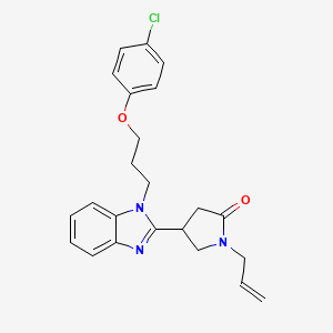 1-allyl-4-(1-(3-(4-chlorophenoxy)propyl)-1H-benzo[d]imidazol-2-yl)pyrrolidin-2-one
