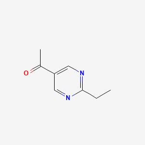 molecular formula C8H10N2O B2985077 1-(2-Ethylpyrimidin-5-yl)ethanone CAS No. 1511328-20-3