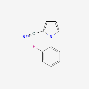 molecular formula C11H7FN2 B2985089 1-(2-fluorophenyl)-1H-pyrrole-2-carbonitrile CAS No. 136773-60-9
