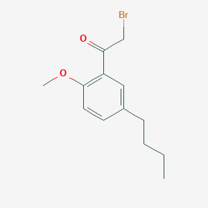 molecular formula C13H17BrO2 B2985103 2-Bromo-1-(5-butyl-2-methoxyphenyl)ethanone CAS No. 784177-15-7
