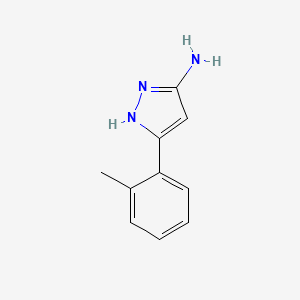 molecular formula C10H11N3 B2985108 3-Amino-5-(2-methylphenyl)-1H-pyrazole CAS No. 5784-45-2; 57860-42-1; 902835-99-8