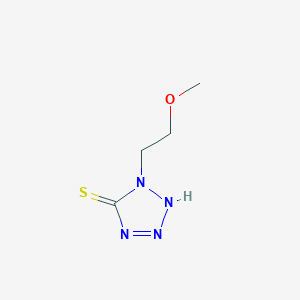 molecular formula C4H8N4OS B2985110 1-(2-methoxyethyl)-1H-1,2,3,4-tetrazole-5-thiol CAS No. 99660-87-4