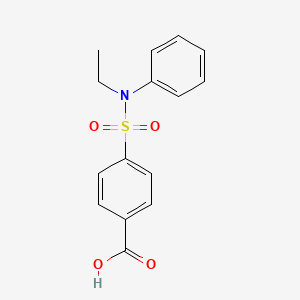 molecular formula C15H15NO4S B2985113 4-[乙基(苯基)磺酰基]苯甲酸 CAS No. 380342-54-1