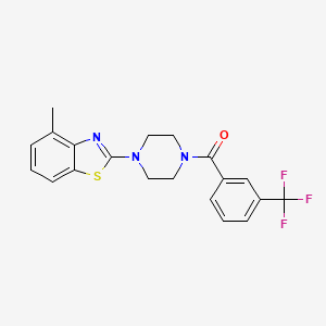 4-methyl-2-{4-[3-(trifluoromethyl)benzoyl]piperazin-1-yl}-1,3-benzothiazole