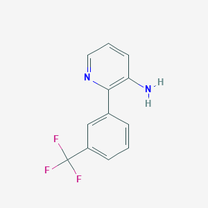 molecular formula C12H9F3N2 B2985131 2-[3-(Trifluoromethyl)phenyl]pyridin-3-amine CAS No. 886508-01-6