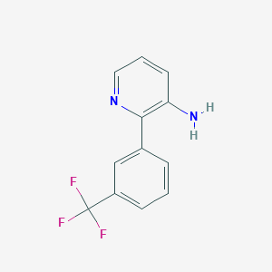 molecular formula C12H9F3N2 B2985131 2-[3-(三氟甲基)苯基]吡啶-3-胺 CAS No. 886508-01-6