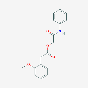 molecular formula C17H17NO4 B2985138 (2-Anilino-2-oxoethyl) 2-(2-methoxyphenyl)acetate CAS No. 1794840-96-2