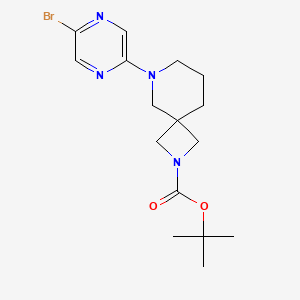 molecular formula C16H23BrN4O2 B2985180 Tert-butyl 8-(5-bromopyrazin-2-yl)-2,8-diazaspiro[3.5]nonane-2-carboxylate CAS No. 2402829-38-1