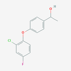 B2985215 1-[4-(2-Chloro-4-fluorophenoxy)phenyl]ethan-1-ol CAS No. 1178039-67-2