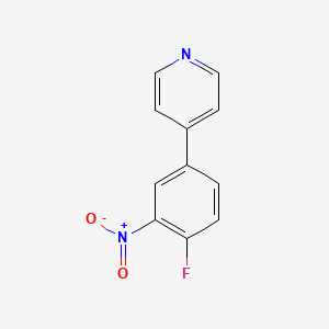 molecular formula C11H7FN2O2 B2985251 4-(4-Fluoro-3-nitrophenyl)pyridine CAS No. 850713-83-6