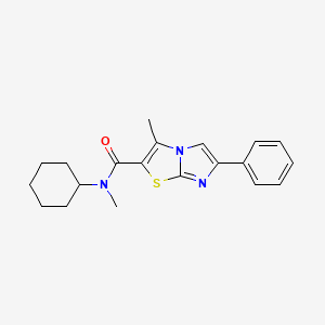 N-cyclohexyl-N,3-dimethyl-6-phenylimidazo[2,1-b][1,3]thiazole-2-carboxamide
