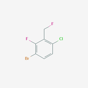 molecular formula C7H4BrClF2 B2985259 1-Bromo-4-chloro-3-fluoromethyl-2-fluorobenzene CAS No. 943830-50-0