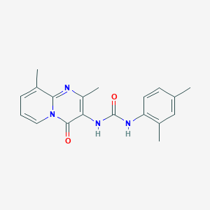 molecular formula C19H20N4O2 B2985262 1-(2,9-dimethyl-4-oxo-4H-pyrido[1,2-a]pyrimidin-3-yl)-3-(2,4-dimethylphenyl)urea CAS No. 1060243-11-9