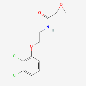 molecular formula C11H11Cl2NO3 B2985265 N-[2-(2,3-Dichlorophenoxy)ethyl]oxirane-2-carboxamide CAS No. 2418680-93-8