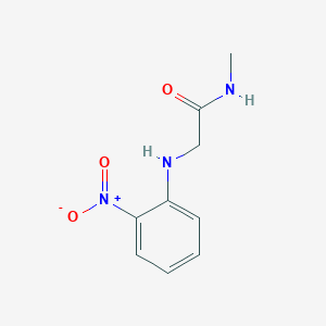 molecular formula C9H11N3O3 B2985272 N-methyl-2-[(2-nitrophenyl)amino]acetamide CAS No. 37103-04-1