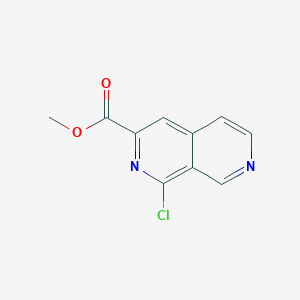 molecular formula C10H7ClN2O2 B2985284 1-氯-2,7-萘啶-3-甲酸甲酯 CAS No. 1250443-81-2