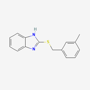 molecular formula C15H14N2S B2985289 2-(3-甲基-苄基硫基)-1H-苯并咪唑 CAS No. 253168-40-0