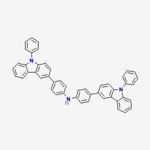 molecular formula C48H33N3 B2985330 Bis(4-(9-phenyl-9H-carbazol-3-yl)phenyl)amine CAS No. 1245524-59-7