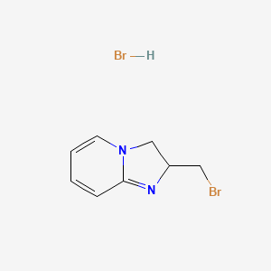 molecular formula C8H10Br2N2 B2985341 2-(bromomethyl)-2H,3H-imidazo[1,2-a]pyridine hydrobromide CAS No. 153655-79-9