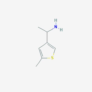 B2985349 1-(5-Methylthiophen-3-yl)ethan-1-amine CAS No. 1270528-41-0