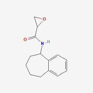 molecular formula C14H17NO2 B2985366 N-(6,7,8,9-Tetrahydro-5H-benzo[7]annulen-5-yl)oxirane-2-carboxamide CAS No. 2411266-26-5