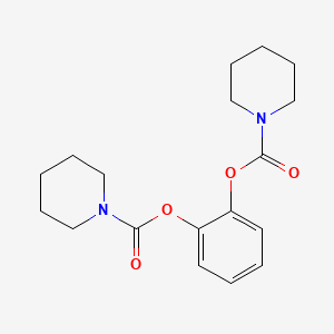 molecular formula C18H24N2O4 B2985370 2-Piperidylcarbonyloxyphenyl piperidinecarboxylate CAS No. 526190-49-8
