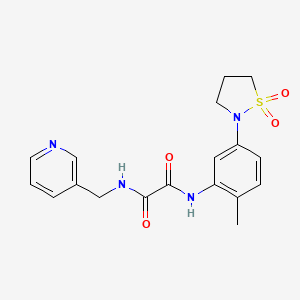 N1-(5-(1,1-dioxidoisothiazolidin-2-yl)-2-methylphenyl)-N2-(pyridin-3-ylmethyl)oxalamide
