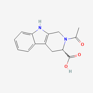 molecular formula C14H14N2O3 B2985399 (3S)-2-acetyl-1,3,4,9-tetrahydropyrido[3,4-b]indole-3-carboxylic acid CAS No. 60716-62-3